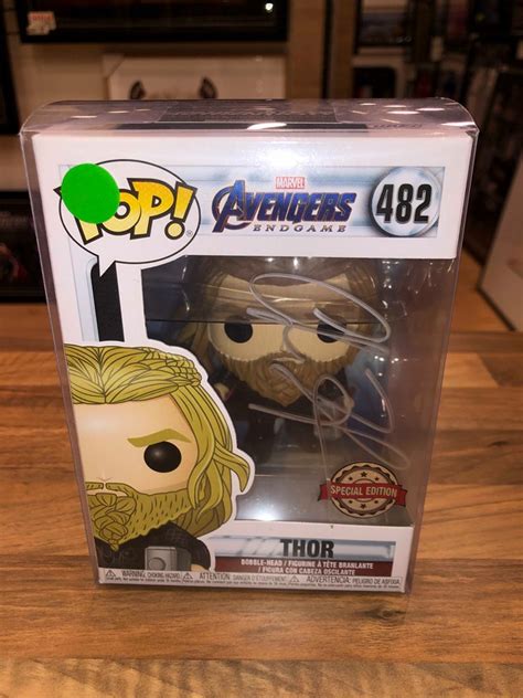 Avengers Endgame Thor Autographed Funko Pop Vinyl Figure Taylormade