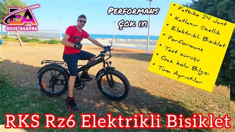 Rks Rz6 Elektrikli Bisiklet Performans Tanıtım Tüm Ayrıntılar 24 Jant