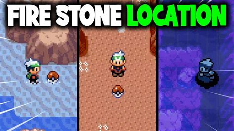 All Fire Stone Locations On Pokemon Emerald Youtube