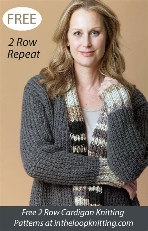 Women S Cardigan Knitting Patterns With Row Repeat In The Loop Knitting