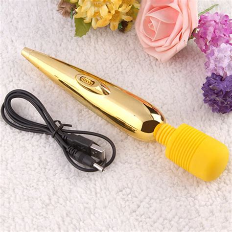 Hot Powerful Womens G Spot Stimulate Masturbation Sex Toys Av Vibration Rod Chargeable