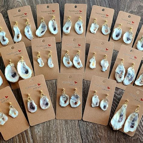 Shell Stud Earrings Etsy