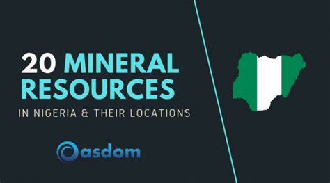 20 Mineral Resources In Nigeria And Their Location Oasdom