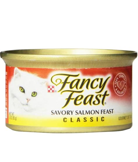 Fancy Feast Classic Savory Salmon Feast Canned Cat Food 85gm | Poshaprani.com