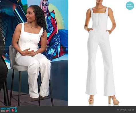 Wornontv Chillis White Corset Jumpsuit On E News Clothes And