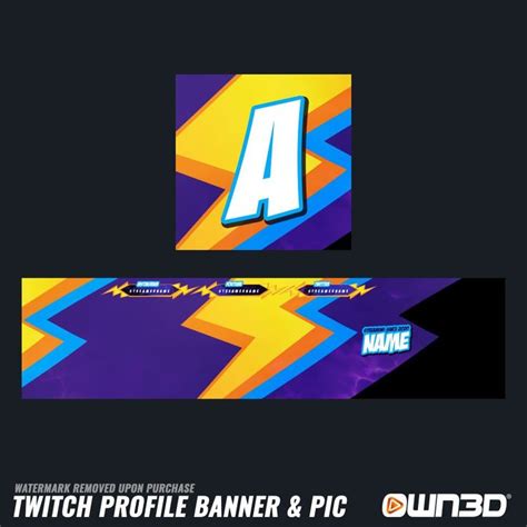 Thunder Twitch Profile Banner Own D Twitch Banner Profile