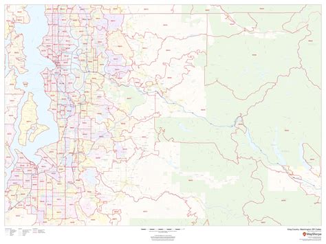 King County Washington Zip Code Map