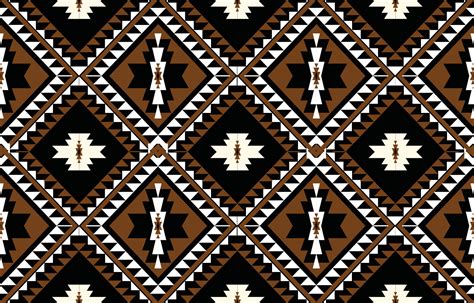 Geometric Ethnic pattern vector. African, American, Mexican, Western ...