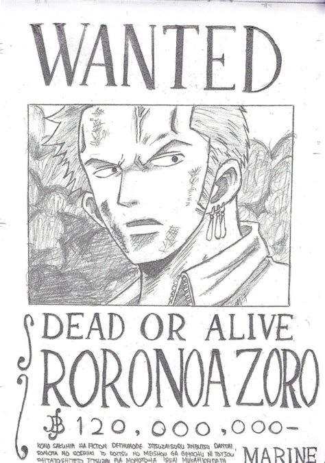 Wanted Zoro By D Ubl On Deviantart