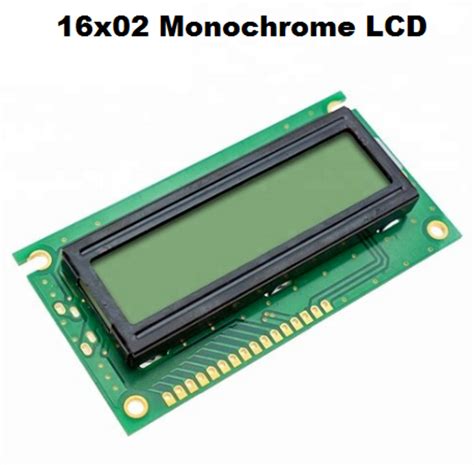 Rectangle 16x2 Character Monochrome LCD Display For Inverter