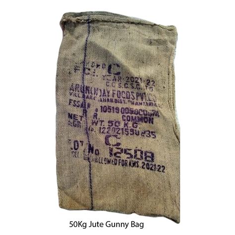 Brown Plain 50Kg Jute Gunny Bag For Packaging Size 25x48 Inch At Rs