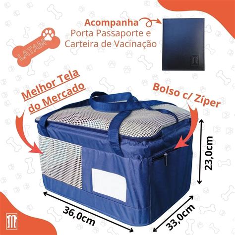 Bolsa Aerial E Carro Cia Latam Transporte De C Es E Gatos Marinho