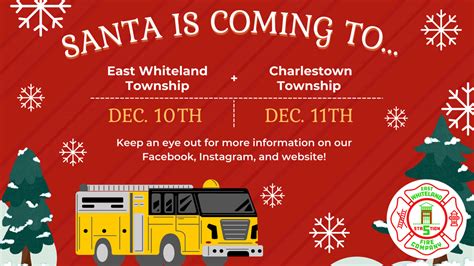 Santa To Visit East Whiteland And Charlestown Townships East