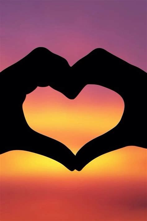 Sunset heart | Achtergronden, Achtergrond, Iphone achtergrond