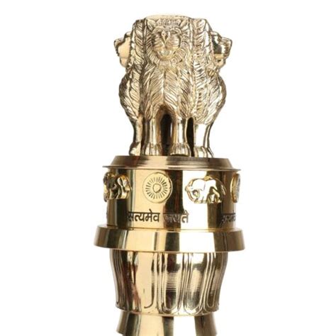 Brass Ashoka Pillar Miniature Popli Brass Shop