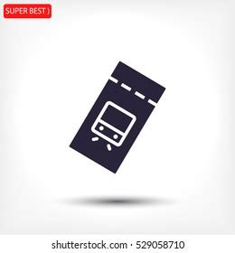 Train Ticket Vector Icon Stock Vector (Royalty Free) 565823884