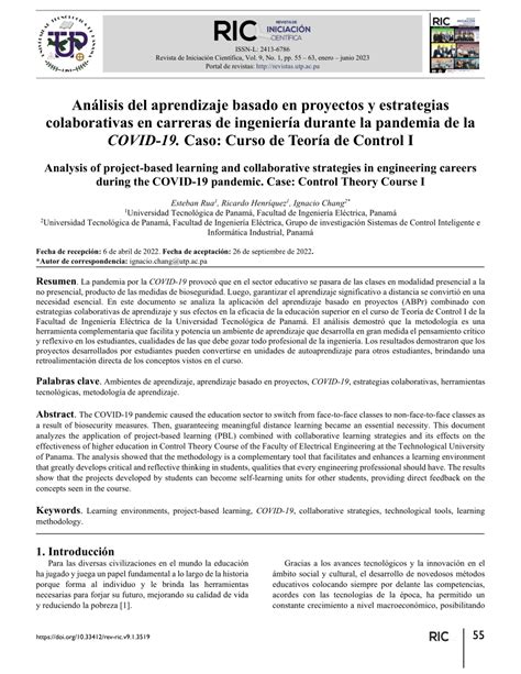 PDF Análisis del aprendizaje basado en proyectos y estrategias