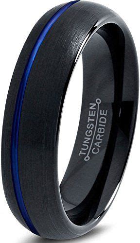 Chroma Color Collection Tungsten Wedding Band Ring 6mm For Men Women