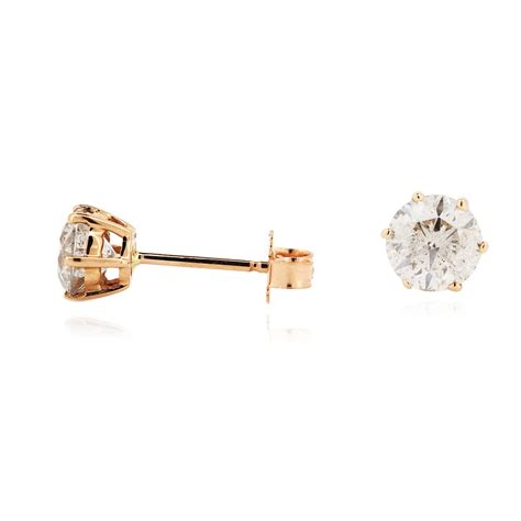 Rose Gold Diamond Stud Earrings – Diamonds On Broadbeach
