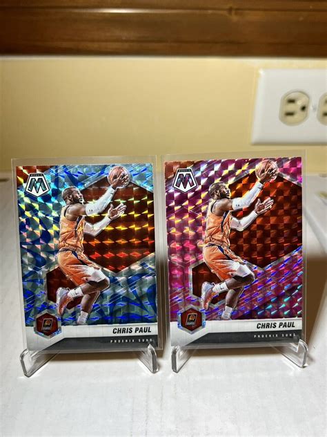 2020 21 Panini Mosaic Chris Paul Reactive Blue Prizm Pink Camo Prizm