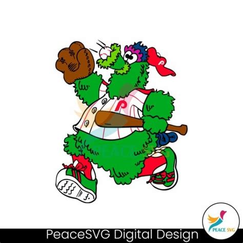 Phillies Phanatic Baseball Mascot Svg Peacesvg