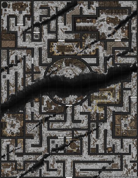 [OC] Free sample - DUNGEON MAZE Map Pack [17x22] [Battlemap] [Dungeon ...