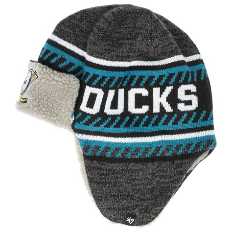 Anaheim Ducks Earflaps Beanie By 47 Brand 3495