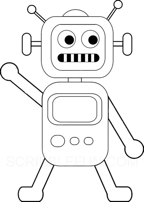 36 Free Robot Coloring Pages Printable