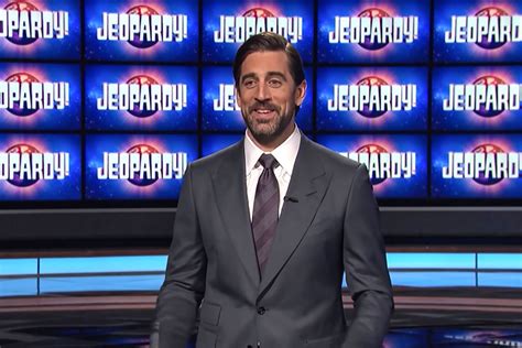 Aaron Rodgers Jeopardy Guest Host Debut Promising