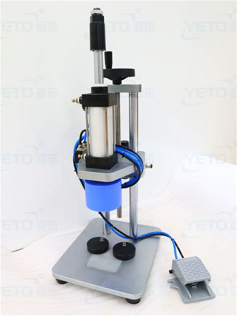 Semi Automatic Pneumatic Bottle Cap Capping Pressing Sealing Machine