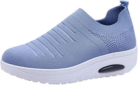 URIBAKY Fliegendes Weben Mesh Leichte Schuhe Damen Plateauschuhe