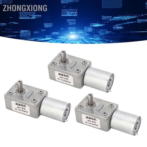 Zhongxiong Dc มอเตอร์เกียร์เพลาเดี่ยว Cw Ccw Self Locking ลดหนอนมอเตอร์