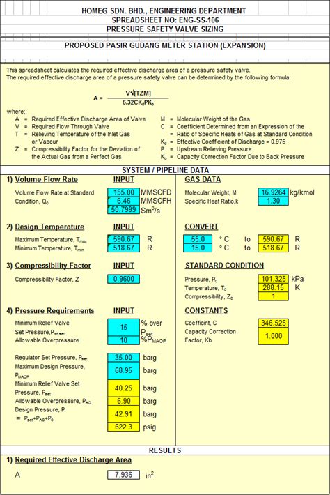 Psv Relief Sizing