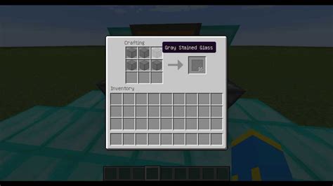 Minecraft Jak Zrobić Szarą Szybę Minecraft How To Make Gray Stained Glass Pane Youtube