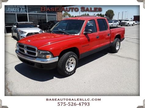 Used 2002 Dodge Dakota Slt Quad Cab 2wd For Sale In Las Cruces Nm 88005 Base Auto Sales