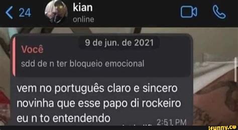 Online De Jun De Sdd De N Ter Bloqueio Emocional Vem No