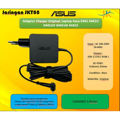 Jual Adaptor Charger Original Laptop Asus X X U X Uv X Ua