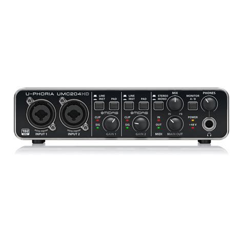 Behringer U Phoria Umc Hd Interface De Audio Ultramar Audio