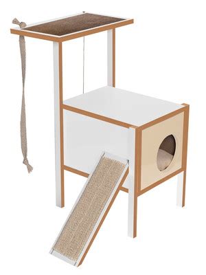 Toca Para Gatos Arranhador Otto Nude Elo7