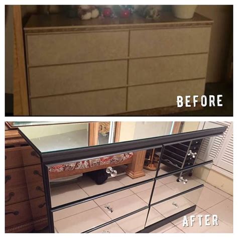 Diy Mirrored Dresser Diy Mirrored Furniture Diy Mirror Dresser Diy