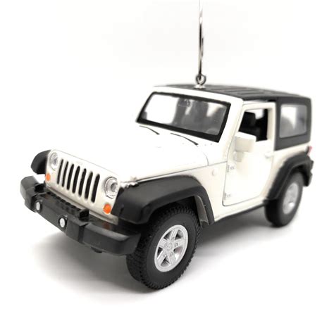 Jeep Wrangler Jk With Top Large Custom Christmas Ornament 134 Diecast