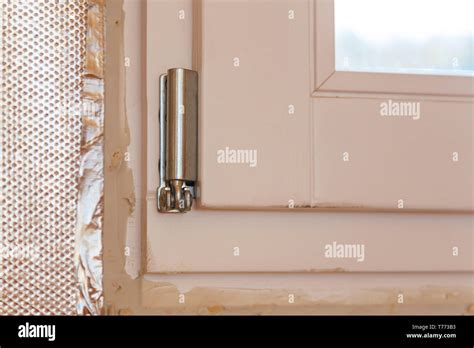 Old Window White Hinge Stock Photo Alamy
