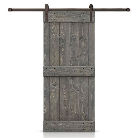 CALHOME Mid Bar 42 In X 84 In Weather Gray Stained DIY Solid Knotty