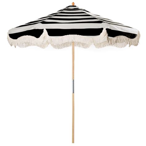 High End Black Stripe Patio Umbrellaslu 08