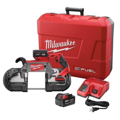 Milwaukee M18 Fuel 18 Volt Lithium Ion Brushless Cordless Deep Cut Band Saw With Two 5 0ah