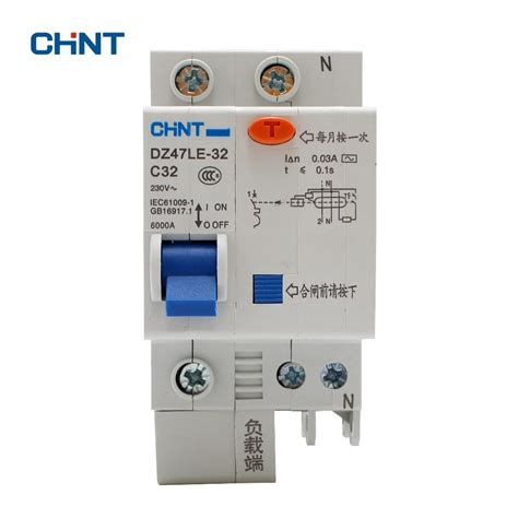 Chint Earth Leakage Circuit Breaker Dz Le P N C Chnt V A