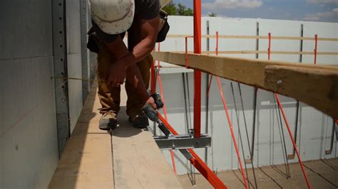 Icf Bracing Plumwall System For Easy Wall Alignment Amvic