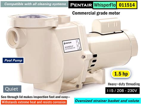 Pentair Whisperflo Review High Performance Pool Pumps