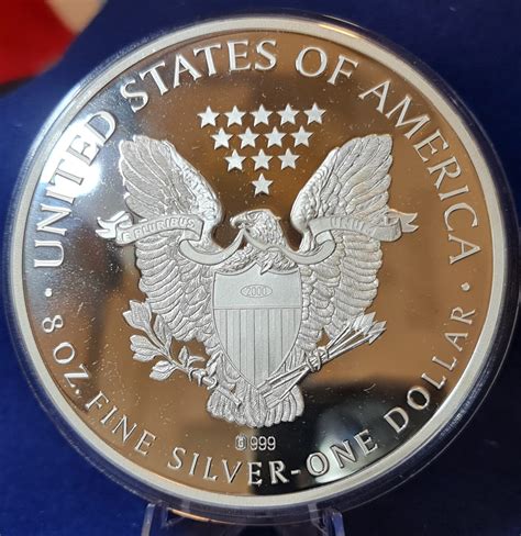 Dollar Unzen Usa Silver Eagle Gigant Polierte Platte Mit