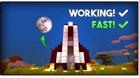 How To Make The Fastest Working Rocket Minecraft PE Command Block